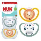Nuk, Perfect Match Air, smoczek uspokajający, zebra i lew, 18-36m, 2 szt.