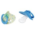 Nuk, Signature, smoczek uspokajający, silikonowy, 18-36m, niebieski, 2 szt.
