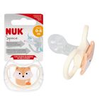 Nuk, Space, smoczek uspokajający, silikonowy, lisek, 0-6m