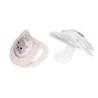 Nuk, Star, Day&Night, smoczek uspokajający, silikonowy, 0-6m, kot, 2 szt.