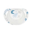 Nuk, Star, Day&Night, smoczek uspokajający, silikonowy, 0-6m, niebieski i biały, 2 szt.