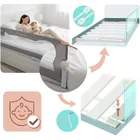 Nukido, barierka ochronna do łóżka, szara, 200 cm