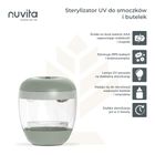 Nuvita, sterylizator UV do smoczków i butelek, przenośny, sage green