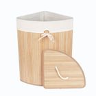 Nuxio, Arco, narożny kosz na pranie, bambus, 60l