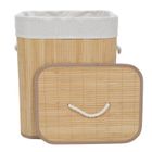 Nuxio, Sana, bambusowy kosz na pranie z wyjmowanym workiem, 60l