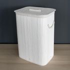 Nuxio, Zora, bambusowy kosz na pranie, 72l