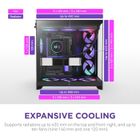 NZXT, obudowa komputerowa z oknem, H9 FLOW RGB+ MIDI TOWER, czarna