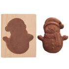 Orion, foremka do ciastek, drewniana, bałwan, 11-9,5 cm