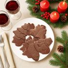 Orion, forma do ciastek i pralin, silikonowa, brązowa, 34-24,5-1 cm