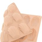 Orion, forma do ciastek, silikonowa, beżowa, muszelki, 32-24,5 cm