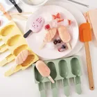 Orion, forma do lodów silikonowa z pokrywką, żółta