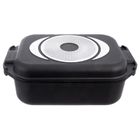 Orion, Grande, brytfanna granitowa z pokrywką, 7l, 41-26-15 cm