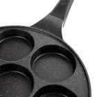 Orion, Grande, patelnia do jajek, 7 otworów, granitowa, 27 cm