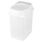 Orion, kosz na śmieci, plastikowy, biały, 28l
