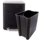 Orion, kosz na śmieci z pedałem, stalowy, czarny, 20l