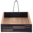 Orion, Line, serwetnik z dociskiem, metalowy, czarny, 18-18-5 cm