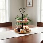 Orion, Mango, patera drewniana, 2-poziomowa, 37 cm