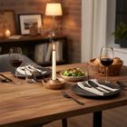 Orion, Mango, świecznik drewniany, 14-10-8,5 cm