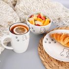 Orion, miseczka porcelanowa, kotek, 13 cm, 550 ml