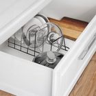 Orion, stojak na pokrywki i talerze, metalowy, czarny, Radka, 34.5-14-19 cm