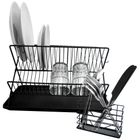 Orion, suszarka na naczynia, czarna, 45-32-25,5 cm