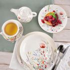 Orion, talerz obiadowy głęboki, porcelanowy, Maki, 20.5 cm, 600 ml