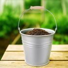 Orion, wiadro plastikowe, szare, 7l