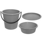 Orion, wiadro z miską i pokrywką, 3 elementy