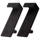 Orion, wieszak na drzwi, metalowy, czarny, 3-5-8 cm, 2 szt.