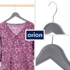 Orion, wieszaki na ubrania, szare obrotowe, 42,5-24 cm, 3 szt.