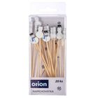 Orion, wykałaczki do przekąsek, bambusowe, bałwan, 13 cm, 20 szt.