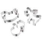 Orion, wykrawacze do ciastek, stalowe, bałwan, konik na biegunach, renifer, 3 szt.