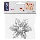 Orion, wykrawacze do ciastek, stalowe, płatki śniegu, 4 szt.