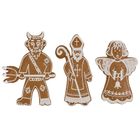 Orion, wykrawacze do ciastek, stalowy, diabeł, mikołaj, anioł, 3 szt.