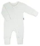 Pajac dziewczęcy, prążkowany, ecru, Nicol