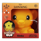 Paladone, Król Lew, Simba SquishyGlo, lampka nocna, silikonowa, 15 cm