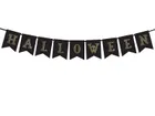 PartyDeco, baner, dekoracja na imprezę Halloween, czarny, 20-175 cm