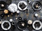 PartyDeco, Trick or Treat, serwetki papierowe na imprezę Halloween, czarne, 33 cm, 20 szt.