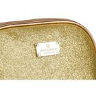 Peterson, kosmetyczka, 1-komorowa, brokatowa, złota