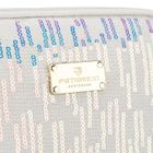 Peterson, kosmetyczka, 1-komorowa, cekinowa, biała