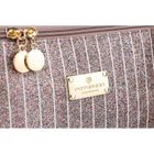 Peterson, kosmetyczka kuferek, brokatowa, różowe złoto