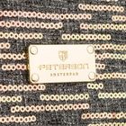 Peterson, kosmetyczka kuferek, cekinowa, szara