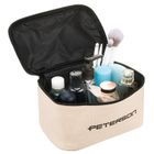 Peterson, kosmetyczka kuferek, tkanina syntetyczna, beżowo-czarna