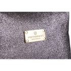 Peterson, kosmetyczka prostokątna, brokatowa, szara