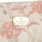 Peterson, kosmetyczka, tkanina syntetyczna, różowa z botanicznym wzorem