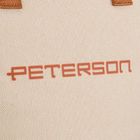 Peterson, kosmetyczka torba, tkanina syntetyczna, beżowo-brązowa