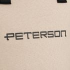 Peterson, kosmetyczka torba, tkanina syntetyczna, beżowo-czarna