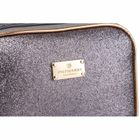 Peterson, kosmetyczka z uchwytem, brokatowa, szara