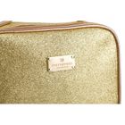 Peterson, kosmetyczka z uchwytem, brokatowa, złota