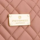 Peterson, kosmetyczka z uchwytem, tkanina syntetyczna, różowa